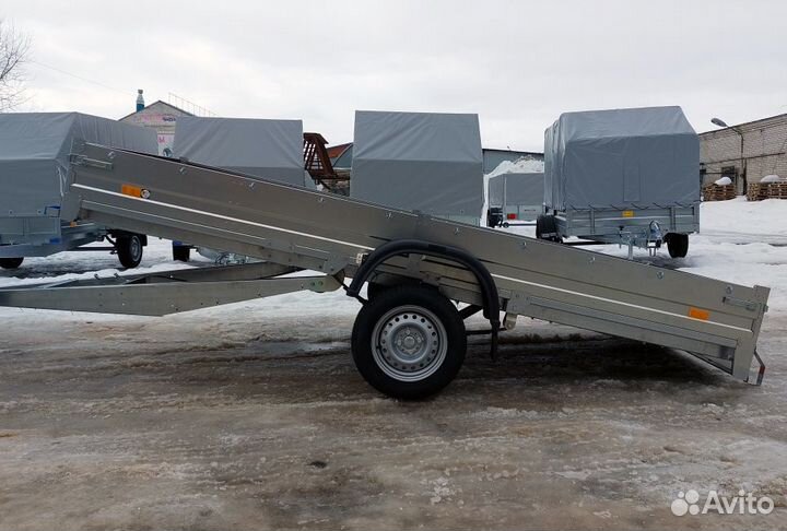 Оцинкованный прицеп самосвальный 3.5х1.5 R13