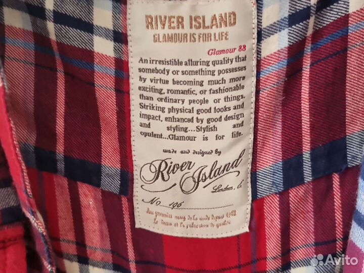 Рубашка в клетку красная для девочки