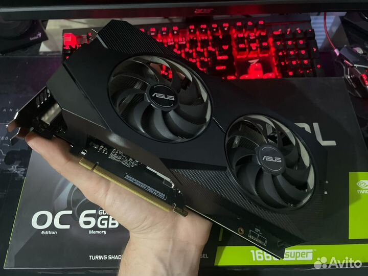 Видеокарта GTX 1660 super Asus Evo OC