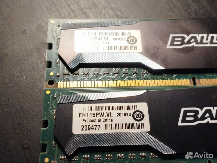 Оперативная память озу ddr3 16гб 2x8 Ballistix