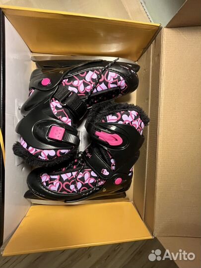 Коньки раздвижные 34 - 37 для девочки