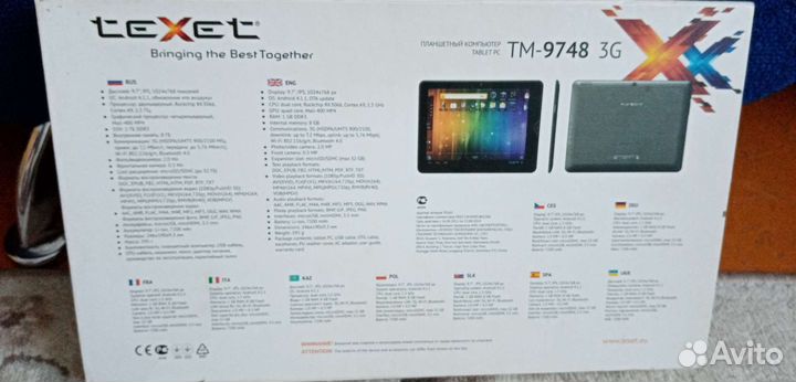 Планшет texet tm-9748