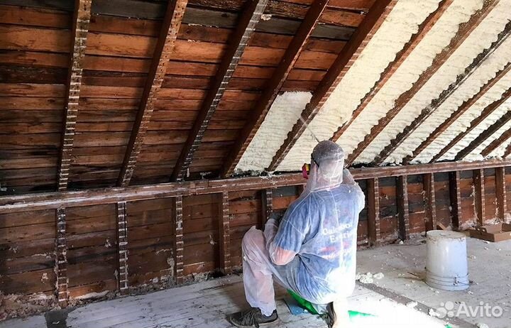 Утепление ппу/пенополиуретаном мансарды дома