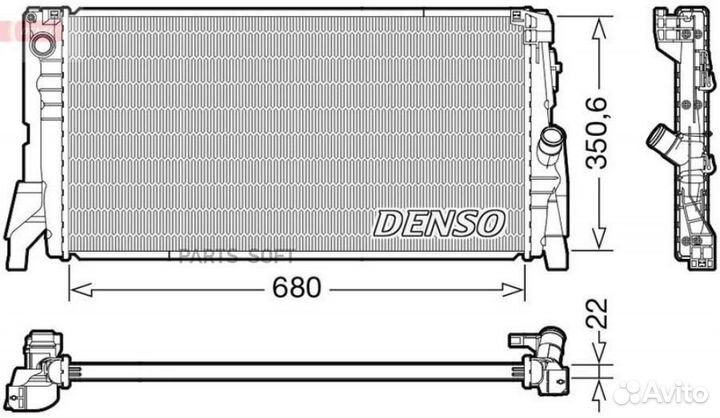 Denso DRM05118 Радиатор