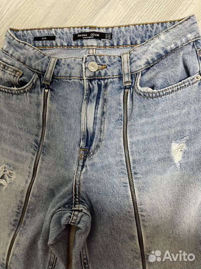Джинсы bershka mom 34
