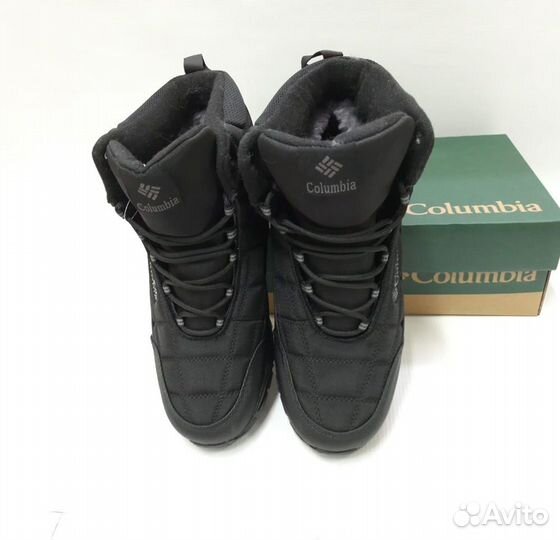 Зимние кроссовки Columbia артикул 8057 чёрный