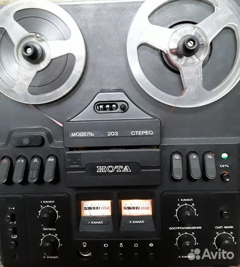 Катушечный магнитофон Нота-203