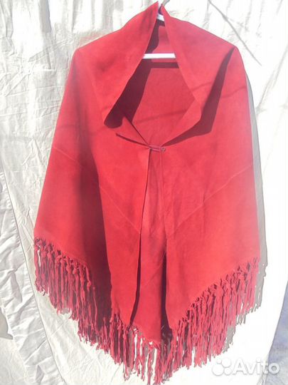 Шаль Италия кожа натур (спилок) 180х90 см