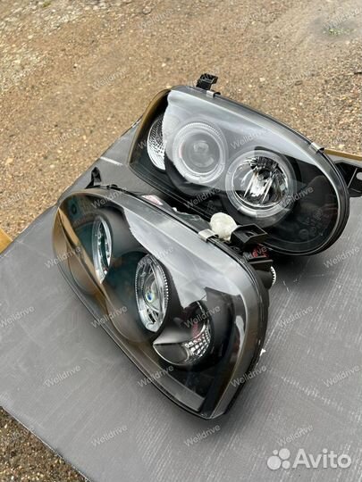Фары VW Golf 3 91-97 галоген AE черные