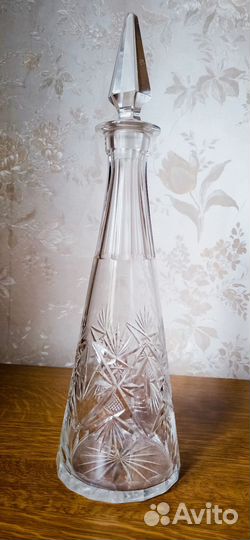 Хрустальный графин/бутыль/штоф для вина 1962г,СССР
