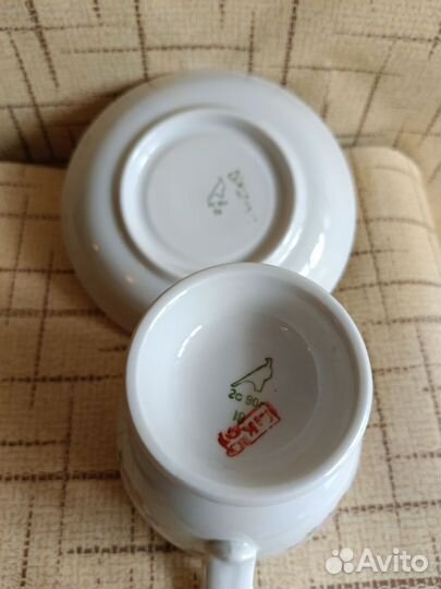 Чашка с блюдцем дулево СССР