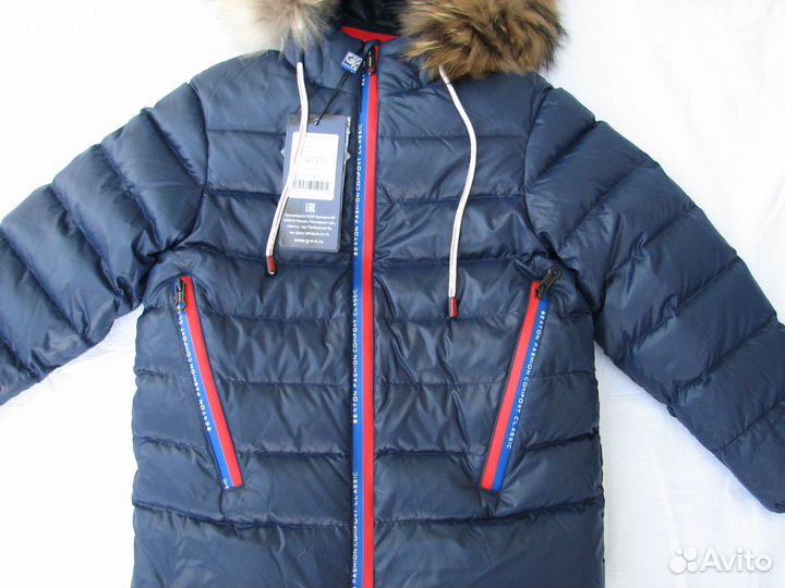 Новый теплый зимний пуховик брендовый