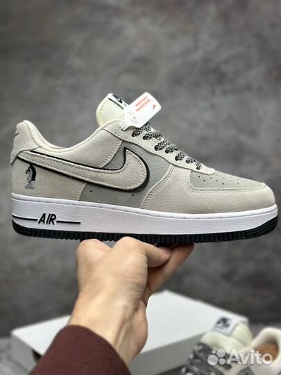 Кроссовки зимние nike AIR force 1 короткие с мехом