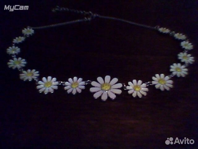 Колье ромашки