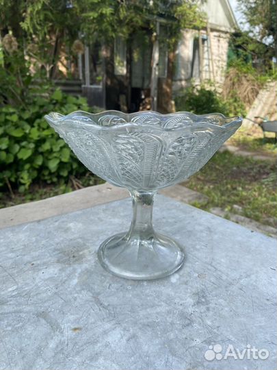 Ваза на ножке для конфет, фруктов СССР