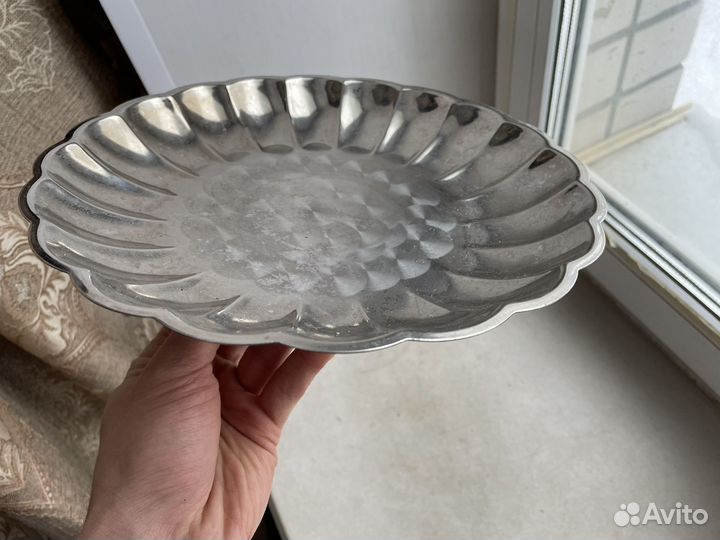 Ваза для фруктов СССР нержавейка