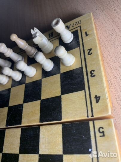 Набор 3 в1 Шахматы, Шашки, Нарды из дерева