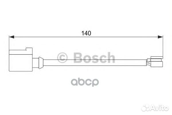 Датчик износа задних тормозных колодок bosch 1