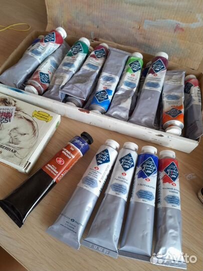 Краски темпера гуашь масло пастель соус