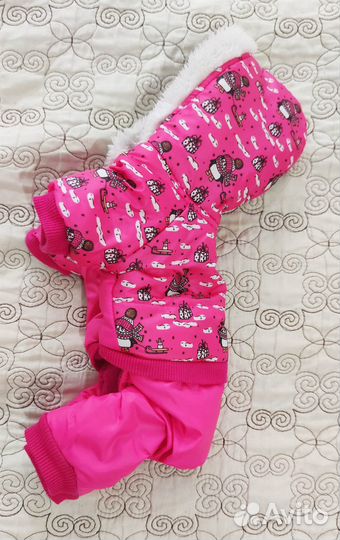 Теплый комбинезон на собачку S