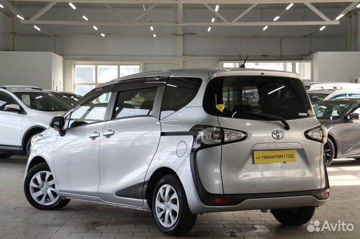 Toyota Sienta 1.5 CVT, 2018, 125 000 км