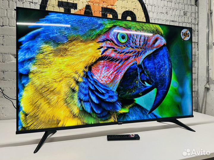 Огромный яркий Hisense 140см SMART TV 4K UHD