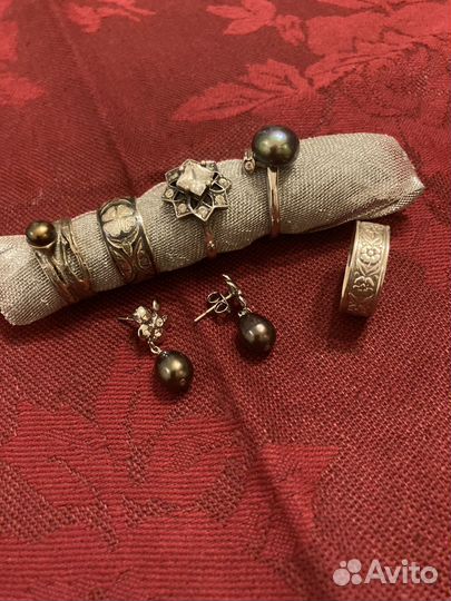 Колечки серебро СССР