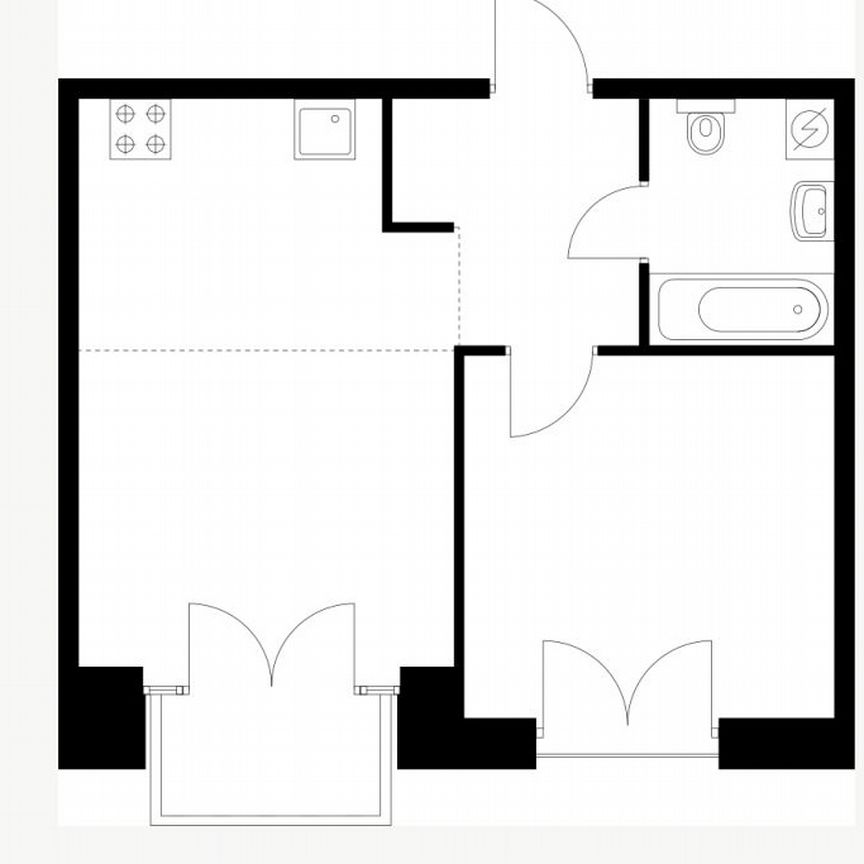 1-к. квартира, 42,1 м², 5/9 эт.