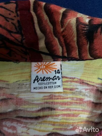 Гавайская рубашка 140 рост на 10-11 лет