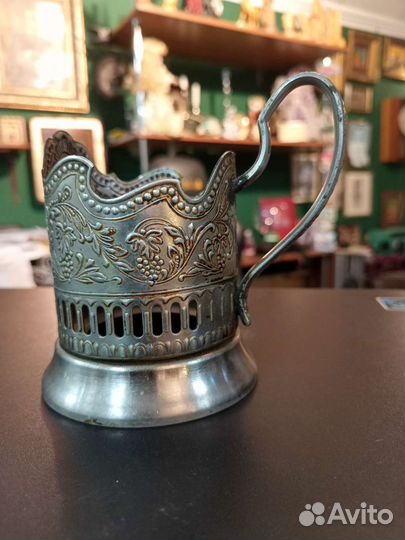 Подстаканники СССР Космос, мельхер