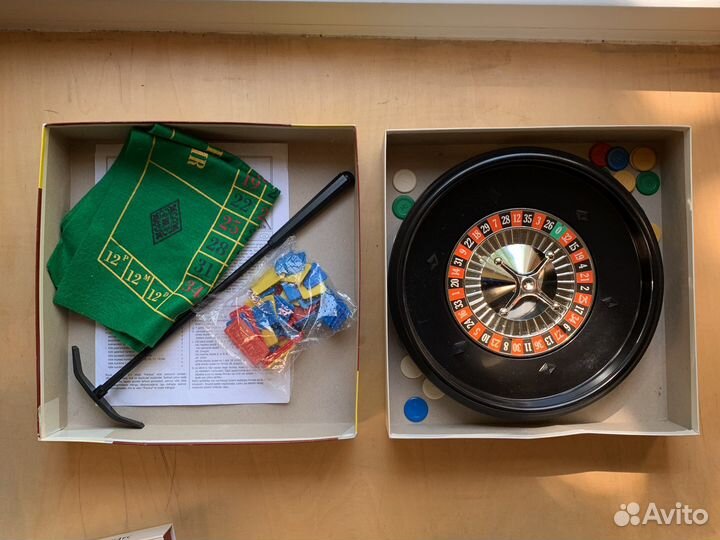 Настольные игры рулетка, детское лото