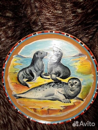 Кукла фарфоровая коллекционная, тарелки 1953 г