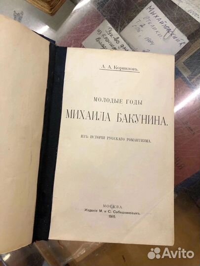 А. А. Корнилов Годы странствий М. Бакунина