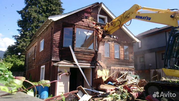 Снос зданий, разбор домов, вывоз мусора