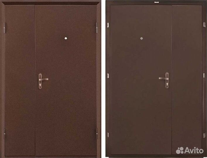 Дверь входная Промет Профи DL 1250 двухстворчатая