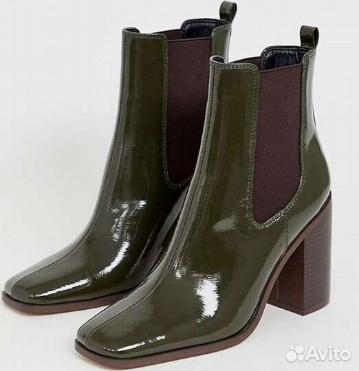 Ботильоны 38р ASOS лаковые и сумка