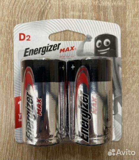 Батарейки Energizer D (LR20)