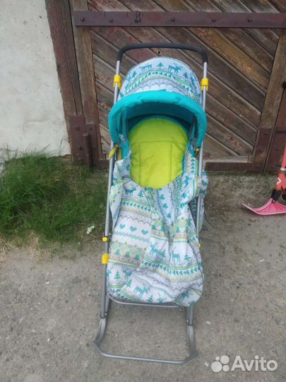 Детские санки коляска