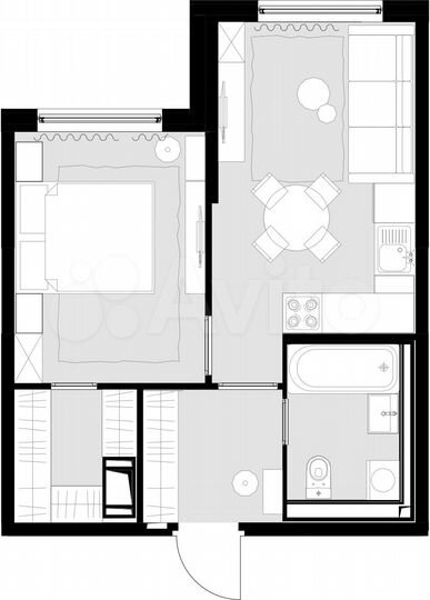 1-к. квартира, 39,1 м², 21/28 эт.