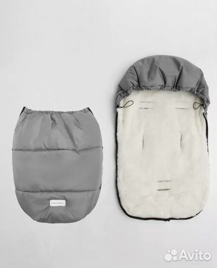 Зимний конверт в коляску + муфты