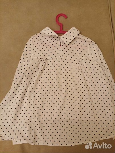 Белая школьная блузка