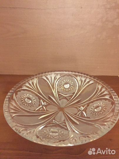 Ваза для фруктов богемия.диаметр 28см