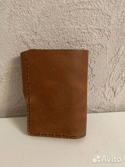 Кожаный кошелек ручной работы