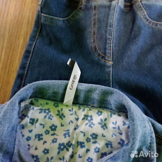 Джинсовая куртка для девочки 98