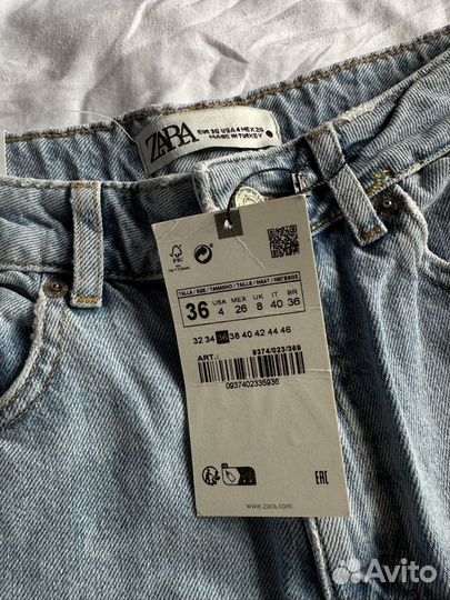 Джинсы zara женские 36