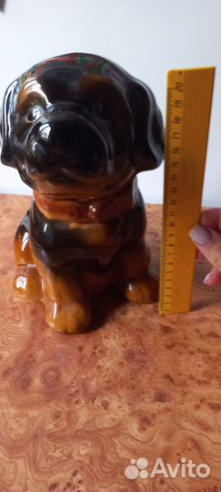 Копилка собака большая, керамика