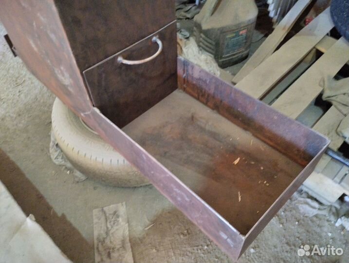 Мангал с печью под казан