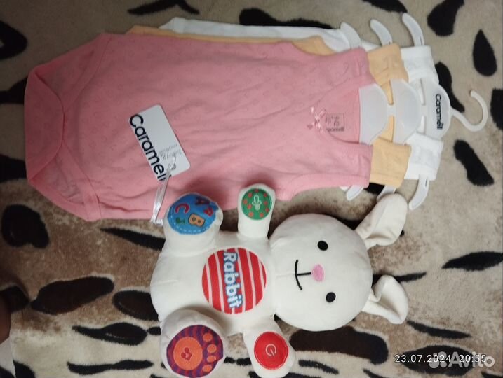 Боди для девочки 74 -80 100% хлопок Турция