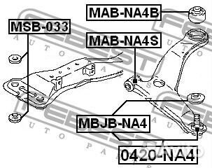 Сайлентблок передний переднего рычага