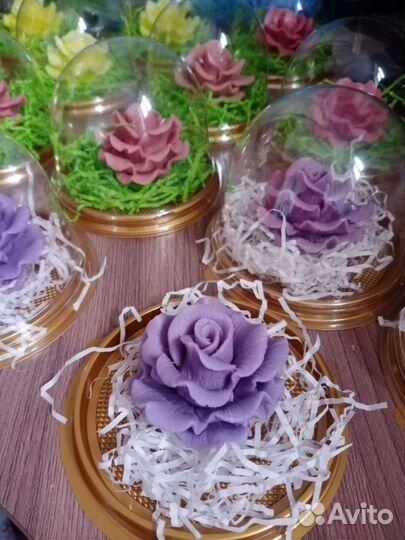 Мыльные розы ручной работы